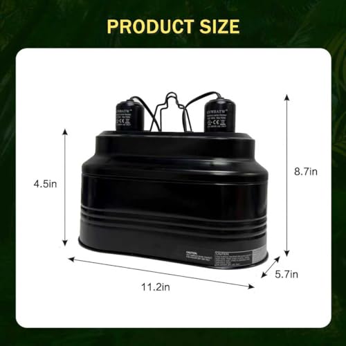 Reptile lamp, Maximum 160W Each Reptile hot lamp Comes with a Separate Switch, Suitable for Lizards, Turtles, Snakes, and Amphibians.