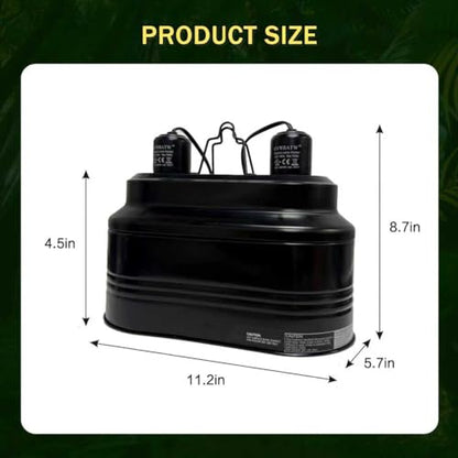 Reptile lamp, Maximum 160W Each Reptile hot lamp Comes with a Separate Switch, Suitable for Lizards, Turtles, Snakes, and Amphibians.