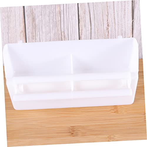 FRCOLOR 5pcs Parrot Feeding Case Plastic Bird Feeder Bowl Compact and Easy to Refill for Birds Crows and Reptiles Feeding Accessory