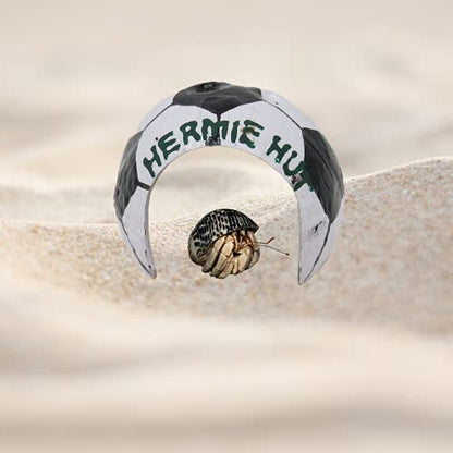 Needzo Hermit Crab Hut Habitat Decoration for Pets, Amphibians, Decorative Cage Accessory, 2.5 Inches