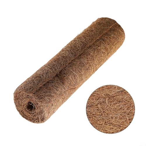 Natural Coconut Palm Mat Liner for Hanging Baskets Planters Terrariums Cuttable Coir Floor Mat Reptile Habitat Garden Decor 20x100cm(25 x 100cm) - size: 25 x 100cm