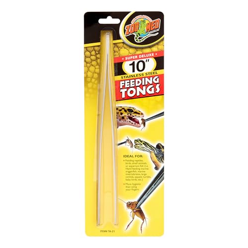 Zoo Med Stainless Steel Feeding Tongs, 10-Inch - size: 10"
