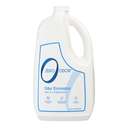 Zero Odor - Multi-Purpose Strong Odor Eliminator for Home, Office, Car, Bathroom, Hotel, Room Deodorizer, and Odor Neutralizer, 64oz Refill - size: 64 Fl Oz (Pack of 1)