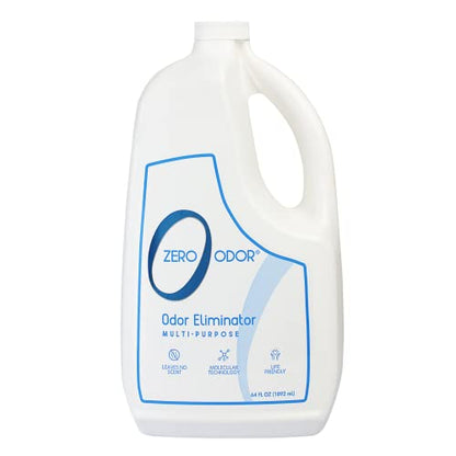 Zero Odor - Multi-Purpose Strong Odor Eliminator for Home, Office, Car, Bathroom, Hotel, Room Deodorizer, and Odor Neutralizer, 64oz Refill - size: 64 Fl Oz (Pack of 1)