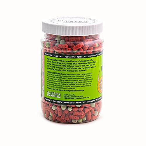 Fluker's Buffet Blend Adult Bearded Dragon Veggie Variety Diet, 7 oz - size: 7 Ounce (Pack of 1)