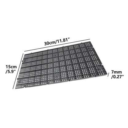 12 Pcs Aquarium Fish Tank Divider, Plastic Egg Crate Grid Divider Tray,Egg Crate for Mixed Breeding Light Diffuser(Black 30 * 15cm/11.81 * 5.9" -4.5mm Hole - color: Black, size: 30*15cm/11.81*5.9" -4.5mm Hole
