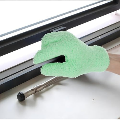 Plant Dusting Gloves, Microfiber Dusters for Cleaning Kitchen Indoor Mitt for House Use Desk Window Blind Screen Wash