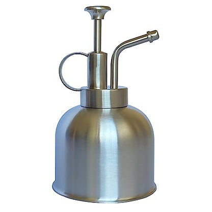 Stainless Steel Plant Sprayer, Small Watering Can for Indoor Potted Plants - color: 10oz/ Matte Silver