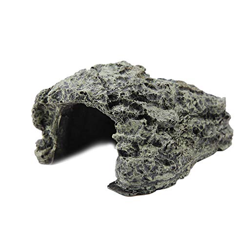 Maxmartt Small Turtle Hiding Cave Stone Shelter for Reptile Turtle Frog Zoo Aquarium Decoration