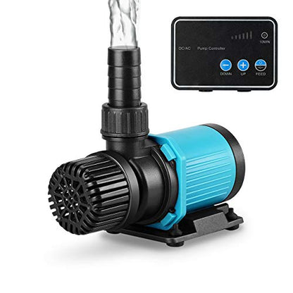 520GPH 20W 9FT Aquarium 24V DC Water Pump with Controller, Submersible and Inline Return Pump for Fish Tank,Aquariums,Fountains,Sump,Hydroponic,Pond,Freshwater and Marine Water Use - size: 520GPH,20W,9FT