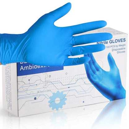 PEIPU Nitrile Disposable Gloves，Powder Free, Cleaning Service Gloves, Latex Free - size: X-Large (Pack of 100), style: 100 Pcs