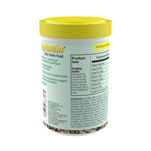 Tetra ReptoMin Floating Food Sticks, 2.65 ounces/75 Grams, Soft Stick Food Formulated for Aquatic Turtles. - size: 2.65 Ounce (Pack of 1)