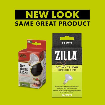Zilla Incandescent Spot Bulbs Day White 50 Watts - size: Pack of 1, style: Day White (50W)