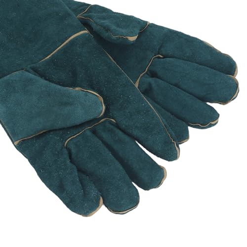 Diydeg Animal Handling Gloves, Multipurpose Bite Proof Pet Glove with PU Leather Lining, Puncture & Scratch Trapping Gloves for Grabbing Reptile, Grooming, Trips to Vet.