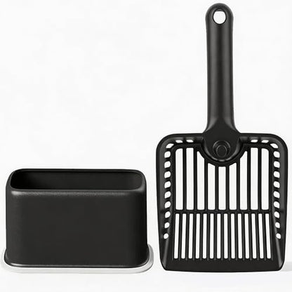 [2026 Version XXL Large Pooper Scooper, Heavy Duty Cat Litter Scooper with Holder Cat Scooper for Litter Box Kitty Litter Scoop,Perfect for Cat Litter Box Cleaning - color: XXL-Black