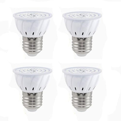 Grow Light Bulb, Full Spectrum 7W Grow Lamp (50 Watt Equiv),E26 Base Perfect for Seeding and Growing of Indoor Plants, Seed Starting,Flowers 4 Pack