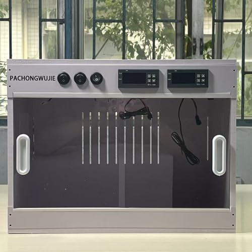 40 * 30CM PVC Reptile Breeding Cage with Heating Lamp Smart Lizard Reptile Enclosure Snake Breeding System Rack with Thermostat Automatic Temperature Control Digital Thermostat Reptile Cabinet - size: 40*30*30CM / 15.7*11.8*11.8 IN