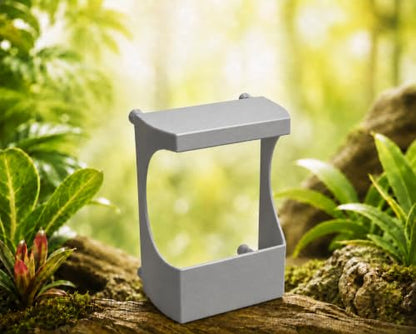 Magnetic Chameleon Feeder Cup for Screen Enclosures, Insect Feeding Station, Escape-Proof, Red, for Chameleons, Geckos, Anoles & Small Lizards，Grey - color: grey