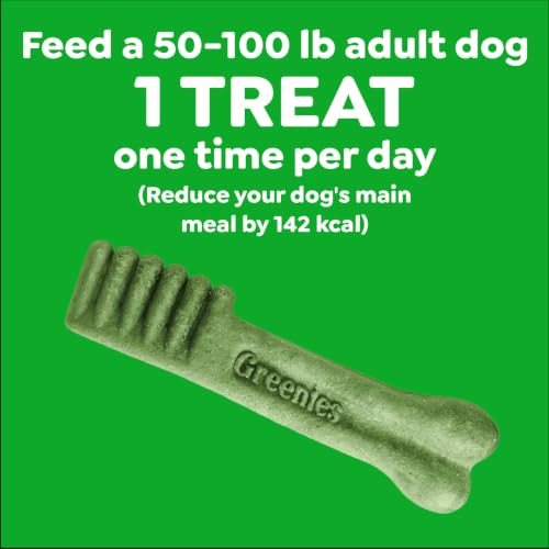 Greenies Large Natural Dental Dog Treats, Original Flavor, 12 Count | Veterinarian-recommended, cleaner teeth after 28 days, clean to gumline, for dogs 50-100 lbs, original chicken flavor - size: 12 Count (Pack of 1)