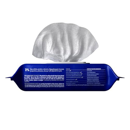 DOUXO SPA Dog Wipes for Paws, Butts, Tear Stains and Cleaning, 100 Wipes | Multi-Purpose for Coat and Paws, Leaves the Coat and Skin Refreshed, Skin-Friendly Formula, Can Also be Used for Cats