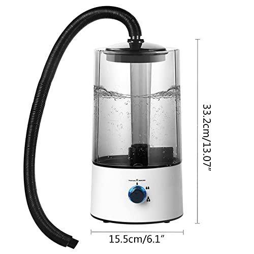 Reptile Humidifier Fogger,110v Adjustable Pet Humidifier with 40-160cm Adjustable Telescopic Hose and 4L Large Tank for A Variety of Reptiles and Amphibians