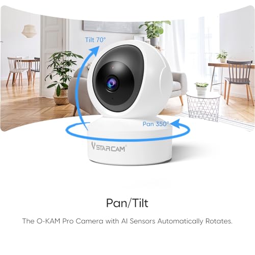 VSTARCAM 3MP Pet Camera Indoor with Phone App, 360° Indoor Security Camera with Color Night Vision, Motion Detection & 2-Way Audio, 24/7 SD & Cloud Storage 02