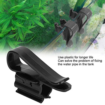 5-Piece Fish Tank Pipe Clamp, ABS Mounting Clip, Aquarium Hose Holder for 8-16mm Pipe