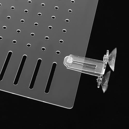 GLEAVI Fish Tank Divider Acrylic Aquarium Separator with Suction Cups 35x30cm Isolation Board for Reptile and Fish Tank Separation