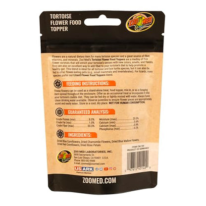 Zoo Med Flower Food Topper for Tortoise and Box Turtle 0.21 ounce - 2 Pack