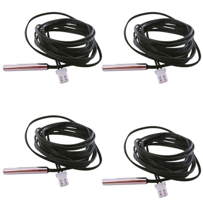 4Pcs 10K NTC Thermistor Probe 2 Meter, 10K Thermistor Temperature Sensor Probe, Stainless Steel 3950 NTC 10K Temp Sensor Probe use for Water Dispenser/Refrigerators/Freezers,etc. - style: 4pcs NTC 10K 3950 Thermistor 2 Meter