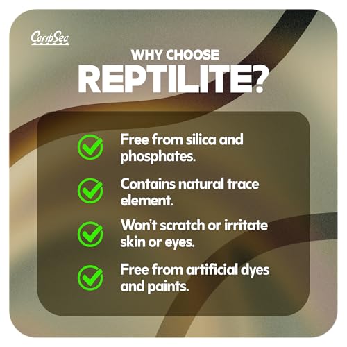 Carib Sea Reptiles Calcium Substrate Sand - 20 lb - Desert Rose - Calcium-Rich Sand for Reptile Terrariums, Ideal for Desert Species & Healthy Habitat