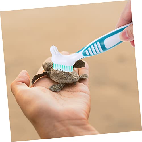 Toyvian Turtle Tank Cleaner Creative Denture Brush Multi-Functional Brush for Turtle Shell