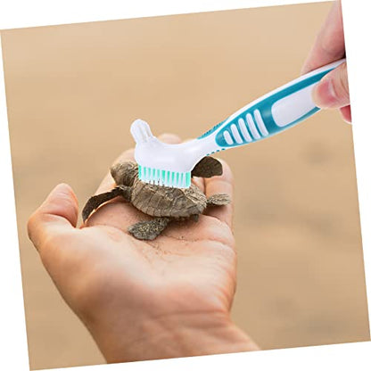 Toyvian Turtle Tank Cleaner Creative Denture Brush Multi-Functional Brush for Turtle Shell