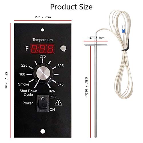 Digital Thermostat Kit for Traeger Pellet Grills, Barbecue Grill Replacement Parts, Control Panel Thermometer Pro Controller
