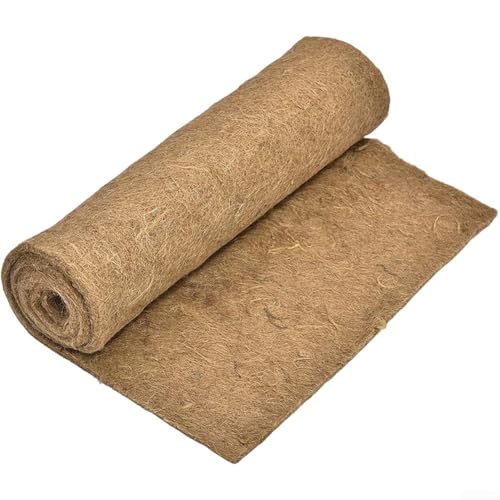 Coco Coir Liner 60x60cm Natural Coconut Fiber Mat for Flower Baskets Planters Garden Decoration Reptile Carpet Pets Pad Brown Single Pack Lasting Quality