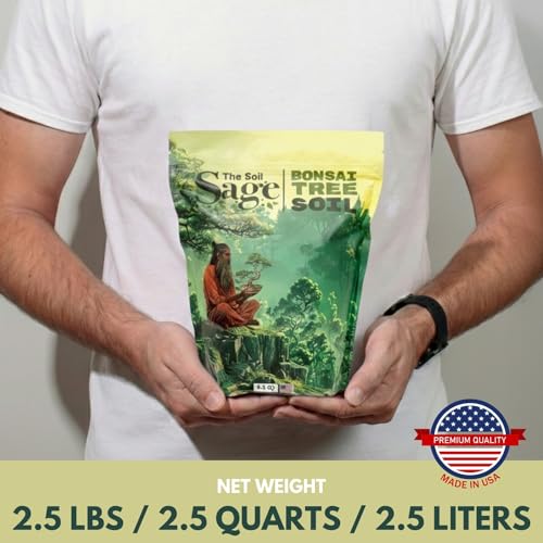 2.5 Qt Premium Bonsai Mix with Akadama | High Drainage Potting - USA Made - style: Bonsai Soil 2.5 QT