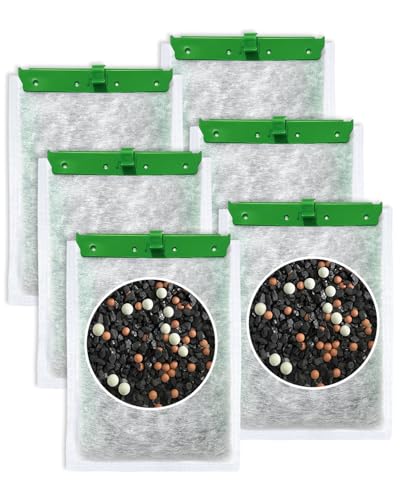 6 Pcs Upgraded Filter Cartridges Large Compatible with Tetra Whisper | 3 Premium Materials Filter Cartridges Compatible with Tetra Whisper, Fits 20i 40i IQ20 IQ30 IQ45 IQ60 PF20 PF30 PF40 PF60 - size: Large, 6 Pack