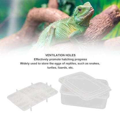 16 Grids Reptile Breeding Box, Reptile Egg Incubator Reptile Breeding Box Hatching Box Case Tray for Hatching Snakes Turtles Lizards