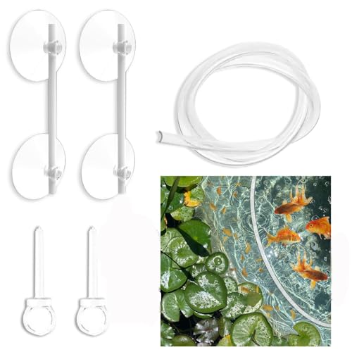 Aquarium Floating Plant Corral, Fish Feeding Ring Can Adjust Height with Water, Aquarium Floating Plant Barrier Suitable for Most Aquariums and Floating Plants
