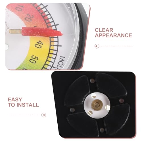 GANAZONO 2pcs Round Humidity Gauge for Reptile and Lizard Enclosure, Accurate Terrarium Control with Quick Response Reading, Waterproof Humidity Meter for Glass Tank and Habitat Monitoring