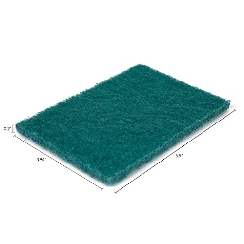 50-Pack Heavy Duty Green Scouring Pads 4x6 Inch | Reusable Non-Scratch Scrub Pads for Kitchen, Dishes, Pots, Pans, Grills & Household Cleaning | Multipurpose Scrubbers for Tough Stains - size: 4 X 6 50 Pack