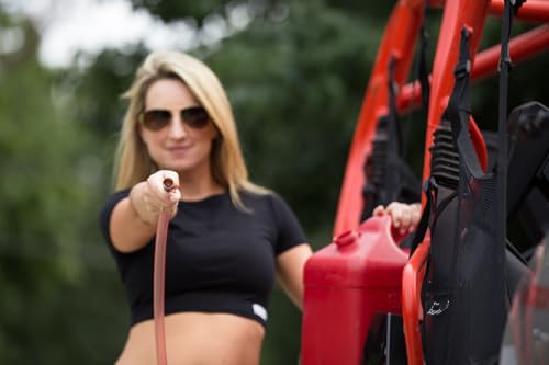 1/2” x 8’ Self-Priming Shaker Jiggler Siphon Hose, FlowPro Siphon Gas & Fuel Transfer Pump, Gas Can Siphon for Boats, Jet Ski, Pontoon. Water Siphon Pump for Hot Tub Drain and Cold Plunge | 4 GPM - size: 1/2” x 8 Foot