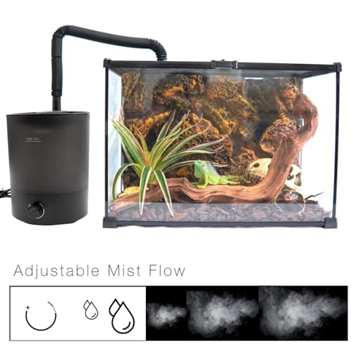 MRREPTILE Reptile Fogger Humidifiers Mister, Misting System for Reptiles, Terrarium Fogger Humidifier, 2.8L Large Capacity Reptifogger [UPGRADE] - size: 1 Gallon Mechanical