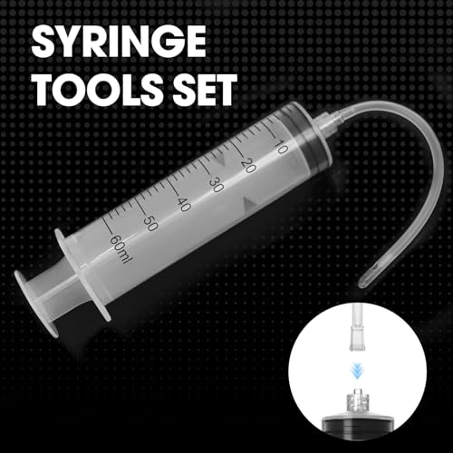 60ml Luer Lock Syringe with Cap and Soft Plastic Tube, 10 Pack | Suitable for Pet Liquids Feeding, Individually Wrapped - size: 60ml - 4.0mm Tube
