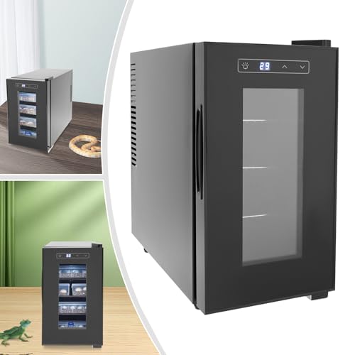 23L Reptile Incubator 50-104°F Cabinet Incubator for Hatching Eggs 70W Reptile Egg Incubators with Smart Temperature Control & LED Touch Screen for Small Reptile Amphibian