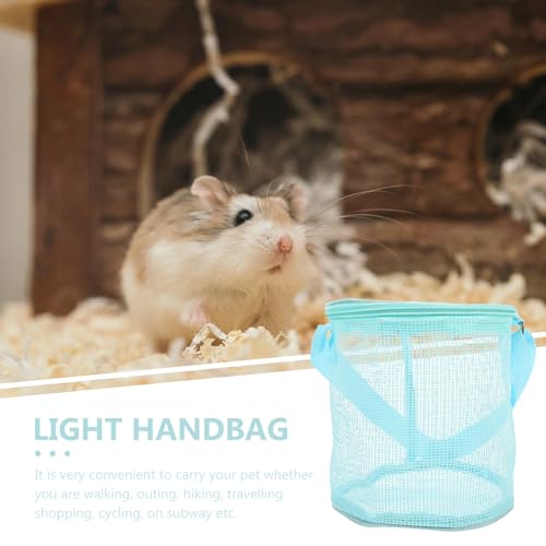 Luxshiny Portable Outdoor Small Animal Carrier Breathable Cloth Guinea Pig Rat Hamster Bag with Shoulder Strap for Travel and Daily Use