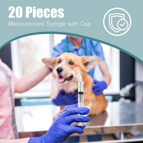 TrelaCo 20 Pack 10ml Oral Syringes with Cap for Liquid Plastic Syringe Without Needle Measuring Dispensing Tools Individually Sealed for Pets Feeding Lab Sample Injection(Clear) - size: Clear