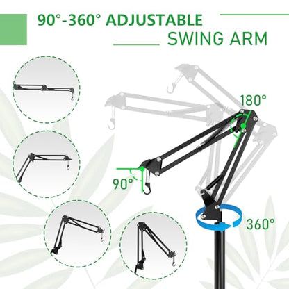 BETAZOOER 360° Adjustable Reptile Heat Lamp Stand 12-54 Anti-Slip Base - size: Extra Large(Pack of 1)