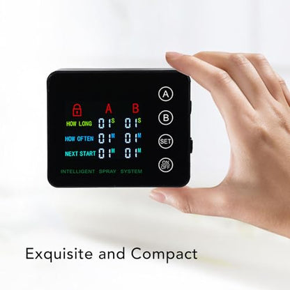 Ejoyous Automatic Reptile Humidifier Fogger, Equipped with Color Screen Display and Adjustable Nozzles, Suitable for Terrariums and Aquariums