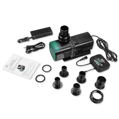 4800GPH Aquarium 36V DC Water Pump with Controller, 105W Submersible and Inline Return Pump for Fish Tank,Fountains,Sump,Hydroponic,Pond,Freshwater and Marine Water Use,25FT Max Lift